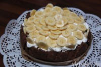 ciasto banofee masa krówkowa  banan śmietana czekolada